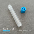 7 ml de tube en plastique cryogénique FDA